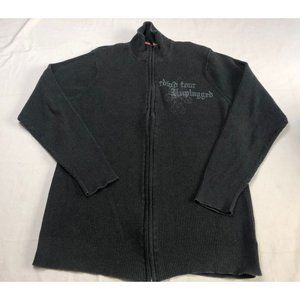 Redwood Sweater Full Zip Sportswear Black Men Logo Tour High Neck Size XL